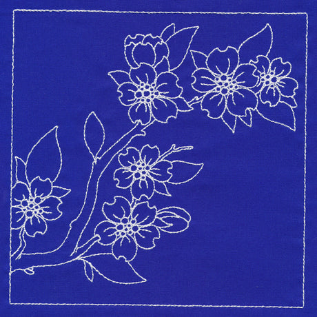 Japanese Sashiko Quilting - Cherry Blossoms