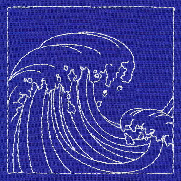 Japanese Sashiko Quilting - Waves