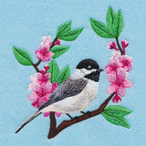 Chickadee and Cherry Blossoms