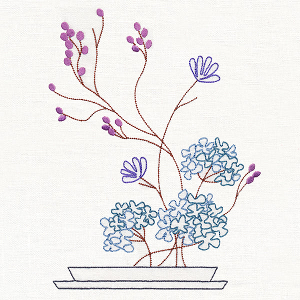 Hydrangea Ikebana (Vintage)