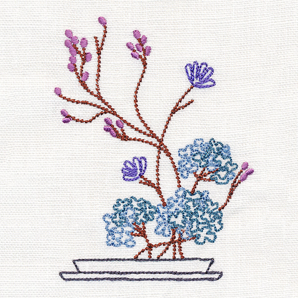 Hydrangea Ikebana (Vintage)