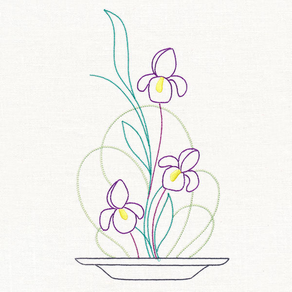 Iris Ikebana (Vintage)