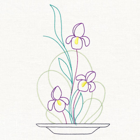 Iris Ikebana (Vintage)