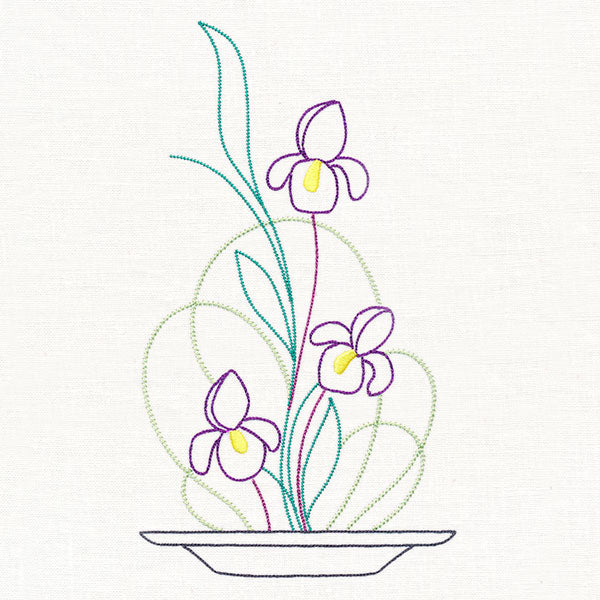 Iris Ikebana (Vintage)