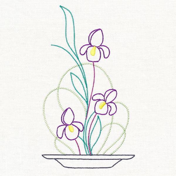 Iris Ikebana (Vintage)