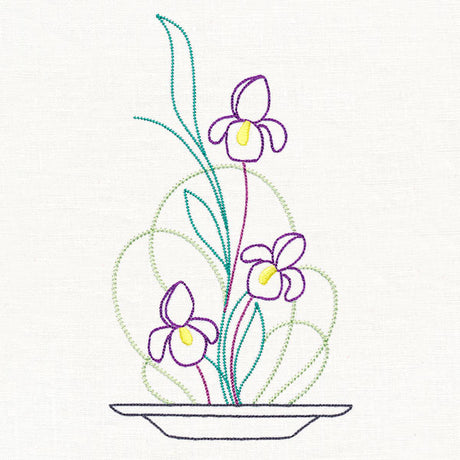 Iris Ikebana (Vintage)