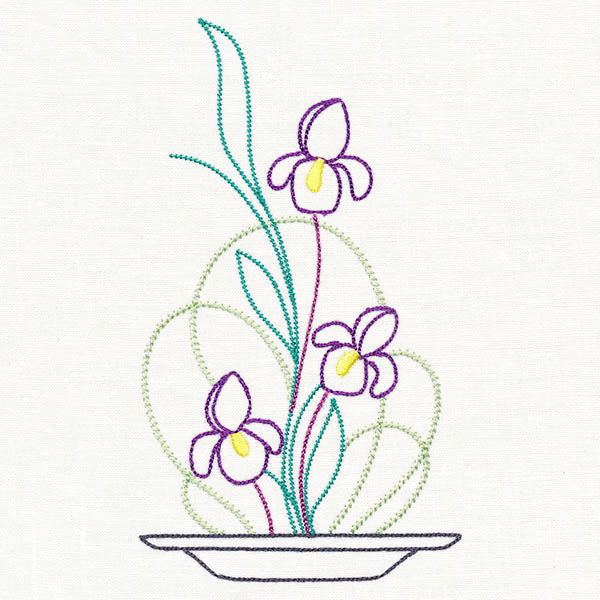 Iris Ikebana (Vintage)