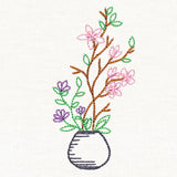 Plum Blossom Ikebana (Vintage)
