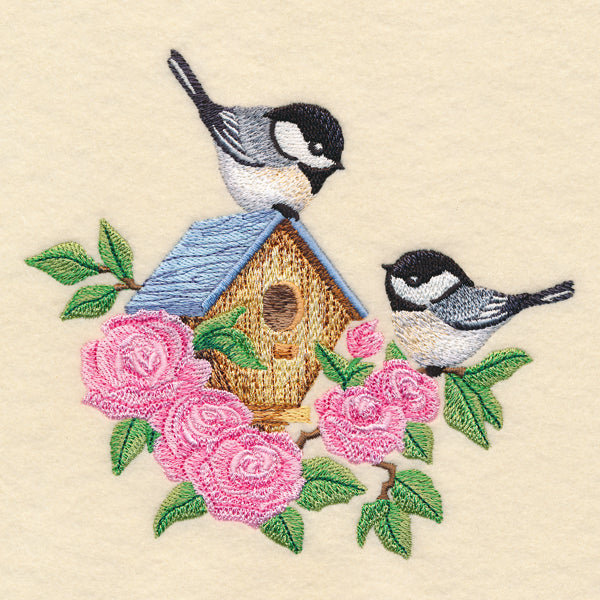 Blooming Chickadee Birdhouse