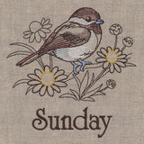 Blessed Sunday - Chickadee and Chamomile