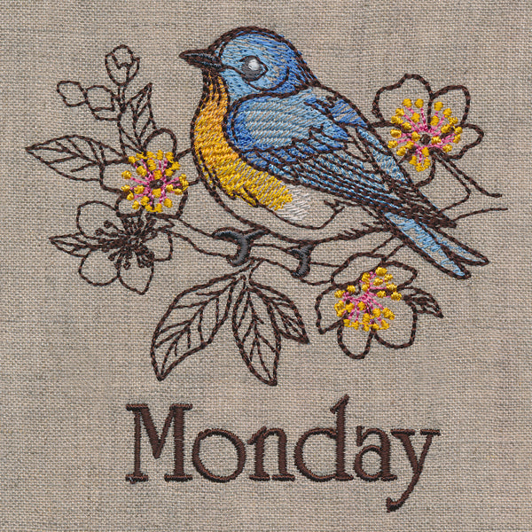 Blessed Monday - Bluebird and Almond