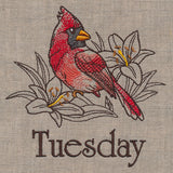 Blessed Tuesday - Cardinal and Lilies