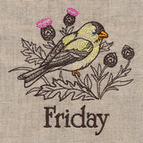 Blessed Friday - Goldfinch and Thistle