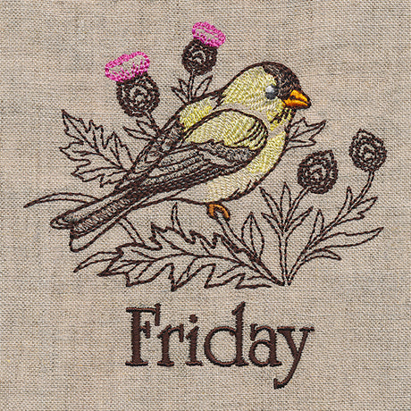 Blessed Friday - Goldfinch and Thistle