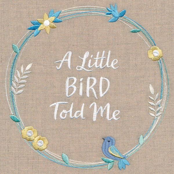 A Little Bird Told Me Wildflower Wreath