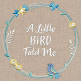 A Little Bird Told Me Wildflower Wreath