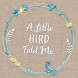 A Little Bird Told Me Wildflower Wreath