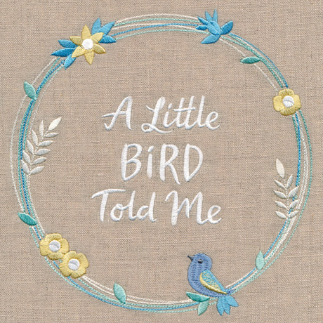 A Little Bird Told Me Wildflower Wreath