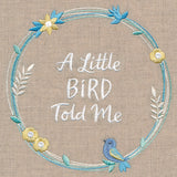 A Little Bird Told Me Wildflower Wreath