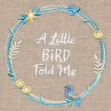 A Little Bird Told Me Wildflower Wreath
