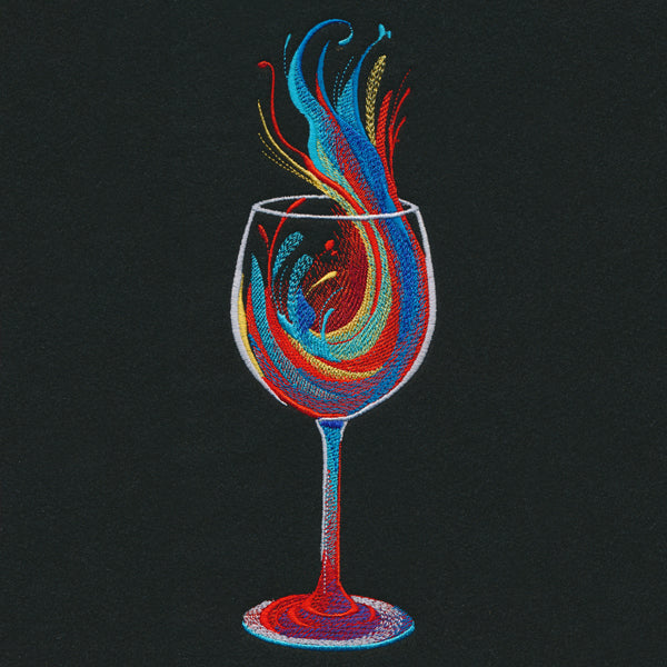 Wine Splash in Watercolor