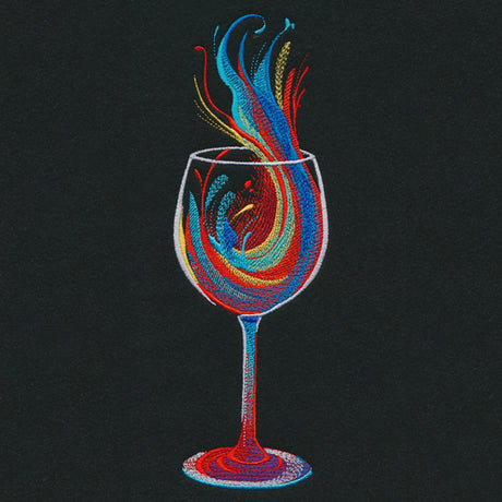 Wine Splash in Watercolor