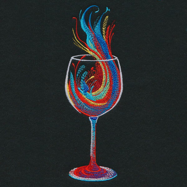 Wine Splash in Watercolor