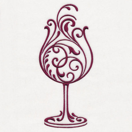 Fancy Filigree Wine Glass