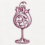 Fancy Filigree Wine Glass