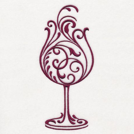 Fancy Filigree Wine Glass