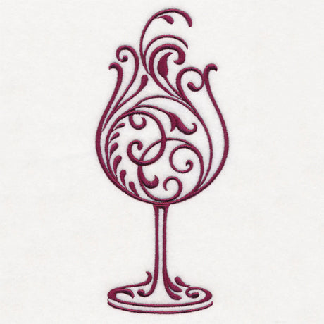 Fancy Filigree Wine Glass