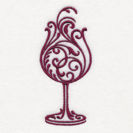 Fancy Filigree Wine Glass