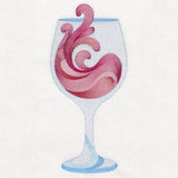 Wild Wave Wine Glass