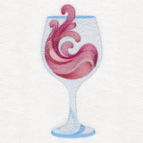 Wild Wave Wine Glass