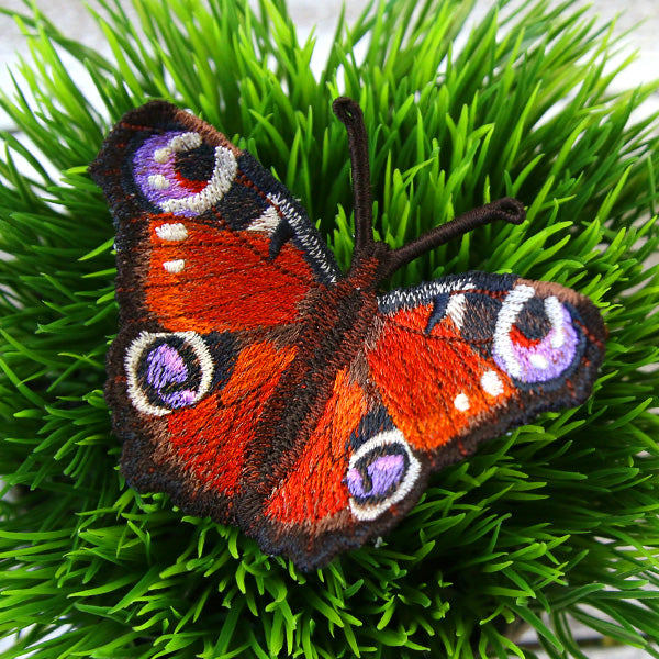Free-Flying Peacock Butterfly (In-the-Hoop)