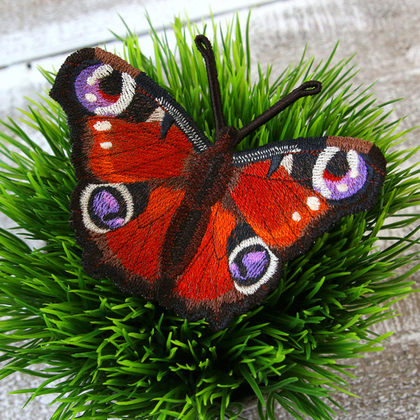 Free-Flying Peacock Butterfly (In-the-Hoop)