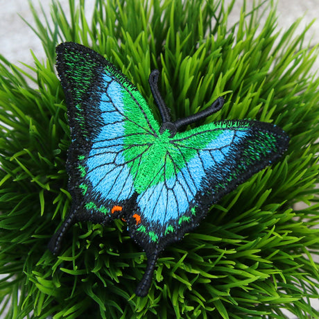 Free-Flying Malabar Banded Peacock (In-the-Hoop)