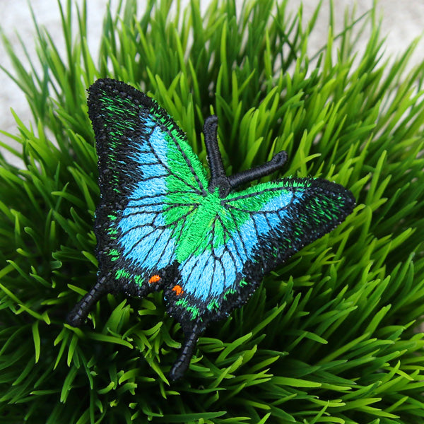 Free-Flying Malabar Banded Peacock (In-the-Hoop)