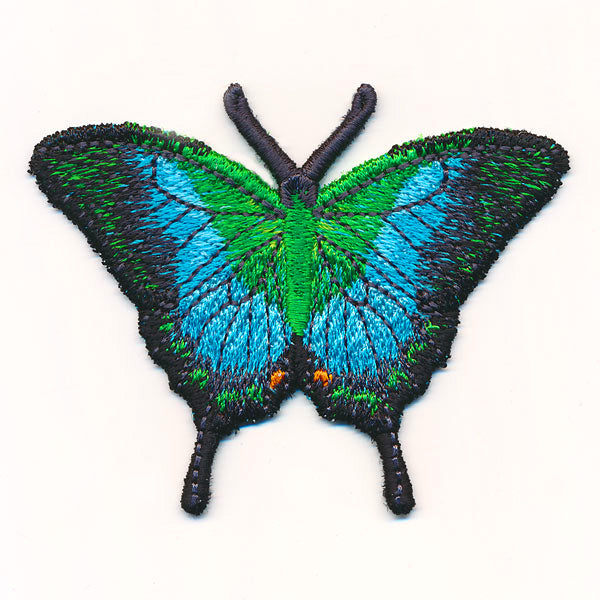 Free-Flying Malabar Banded Peacock (In-the-Hoop)