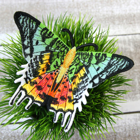 Free-Flying Madagascan Sunset Moth (In-the-Hoop)