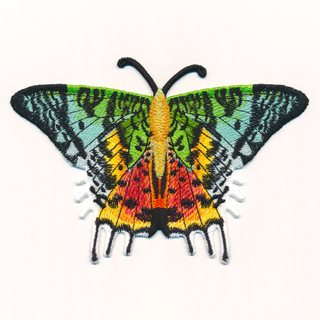 Free-Flying Madagascan Sunset Moth (In-the-Hoop)