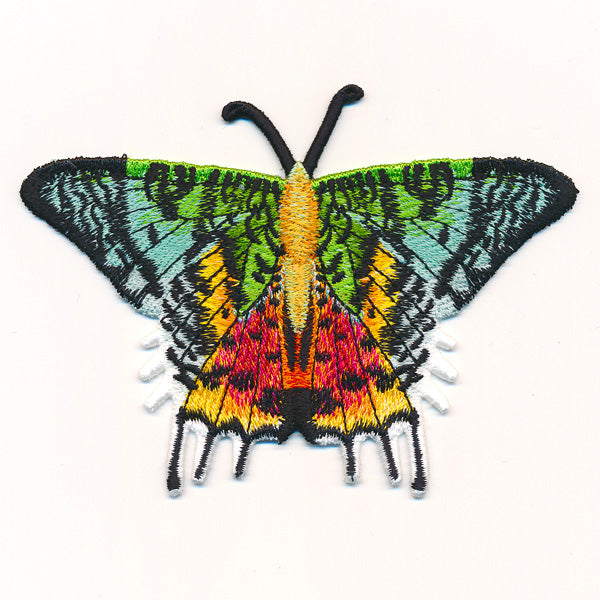 Free-Flying Madagascan Sunset Moth (In-the-Hoop)