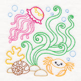 Ocean Adventure Crab and Jellyfish (Vintage)
