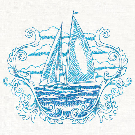 Sails Away Etching