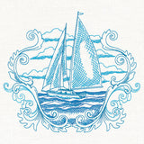 Sails Away Etching