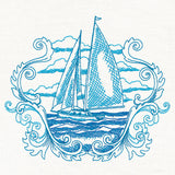 Sails Away Etching