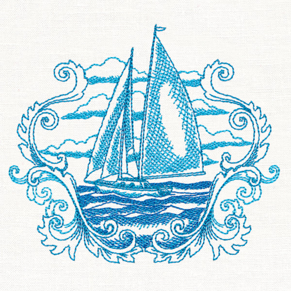 Sails Away Etching