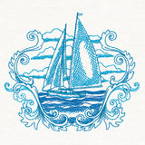 Sails Away Etching