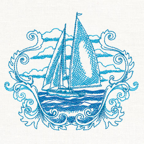 Sails Away Etching