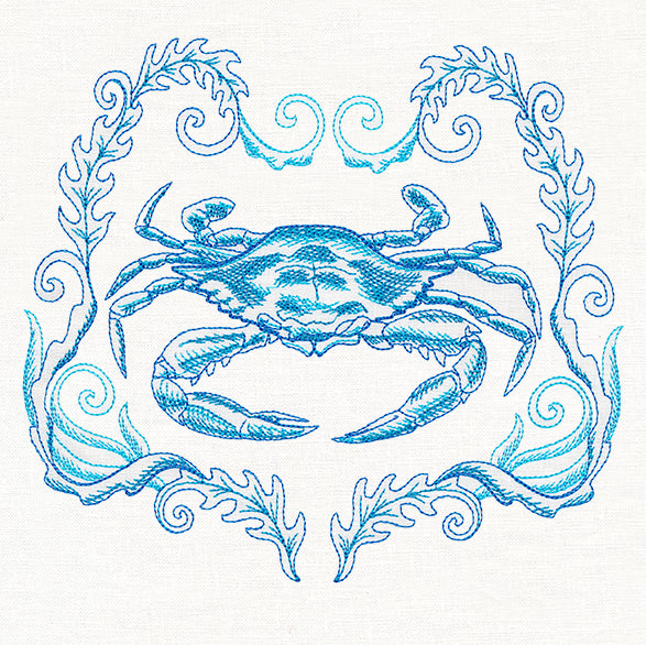Coastal Crab Etching